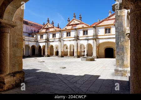 Micha Kloster, Hof, Schloss und Kloster des Ordens Christi, Tomar, Santarem Bezirk, Portugal Stockfoto