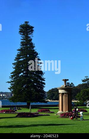 Ein Blick auf die Royal Botanic Gardens in Sydney, Australien Stockfoto