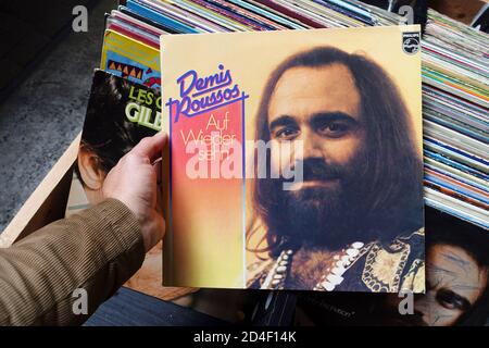 LP Album: Demis Roussos - auf Wiedersehn Stockfoto