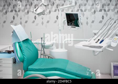 Innenraum eines Zahnarztes Büro-und Sonderausstattung Stockfoto