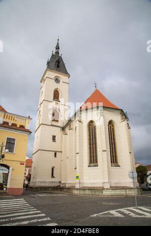 Kirche der Geburt der Jungfrau Maria in Vodnany, Tschechische Republik Stockfoto