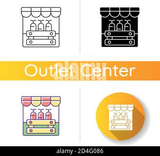 Symbol für den Bauernmarkt Stock Vektor