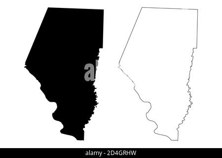 Boone County, Missouri (US-County, Vereinigte Staaten von Amerika, USA, USA, US) Karte Vektor Illustration, scribble Skizze Boone Karte Stock Vektor