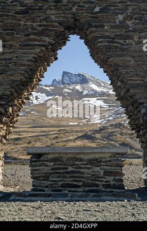 Sierra Nevada, España, Hiszpania, Spain, Spanien; Pico Veleta; Virgen de las Nieves; Virgin of the Snows; Unsere Liebe Frau vom Schnee; 雪聖母 Stockfoto