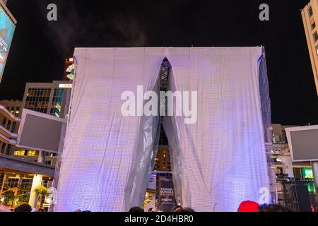 „Nuit Blanche“ Kunst- und Kulturfestival in Toronto, Kanada, 2019, Yonge-Dundas Square Stockfoto