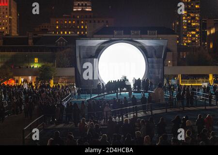 Lunar Garden beim „Nuit Blanche“ Arts and Culture Festival in Toronto, Kanada, 2019 Stockfoto