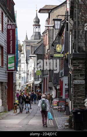 Historische Altstadt Monschau Stockfoto