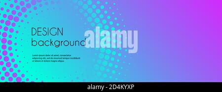 Abstrakte bunte Farbverlauf Banner Vektor-Vorlage. Minimaler Hintergrund mit Platz für Text. Social-Media-Header Stock Vektor