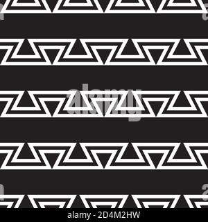 Nahtloses Muster mit weißen Zickzacklinien Stock Vektor