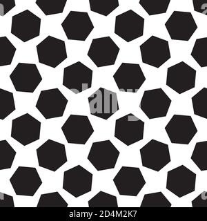 Nahtloses Muster mit schwarzen Sechsecken Stock Vektor