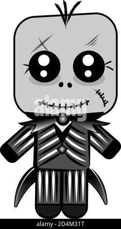 Karikatur eines Skelett kawaii Stock Vektor