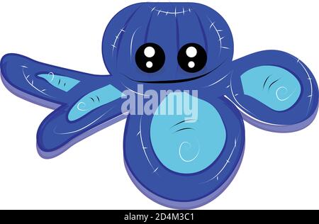 Karikatur eines Kraken kawaii Stock Vektor