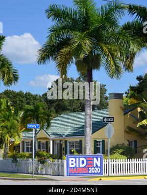 Ein politisches Zeichen zur Unterstützung von Biden für Präsident, 2020, in Punta Gorda, FL Stockfoto