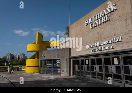 Die Queen Elizabeth Hall am 17. September 2020 auf der South Bank in South London im Vereinigten Königreich. Foto von Sam Mellish Stockfoto