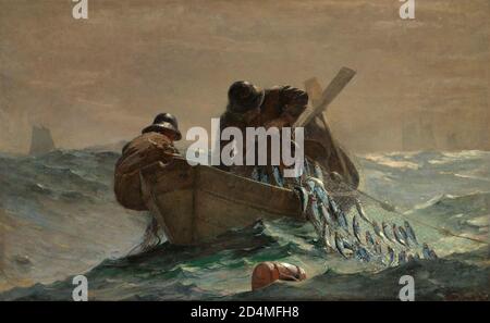 The Hering Net - Datum: 1885; Winslow Homer; Amerikanisch; 1836-1910 Stockfoto