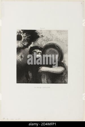 Ein seltsamer Jongleur; Teller 5 - Datum: 1885; Odilon Redon; Französisch; 1840-1916 Stockfoto