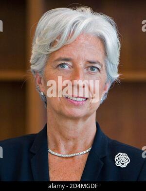 Christine Lagarde Geschäftsführerin Des Internationalen Währungsfonds Stockfoto