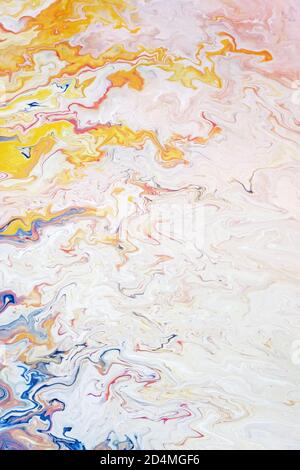 Bunte Marmor Textur Flüssigkeit Acryl Malerei Stockfoto
