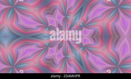 Abstrakter Hintergrund rosa Hintergrund mit symmetrischem Muster Stockfoto