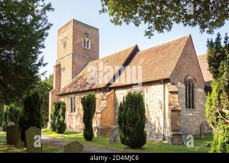 St. John the Baptist Church, Church Road, Old Malden, Royal Borough of Kingston upon Thames, Greater London, England, Vereinigtes Königreich Stockfoto