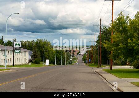 Alberta, Kanada - Cardston Bordertown Stockfoto