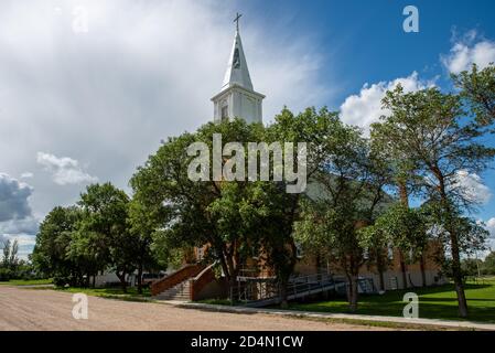St. Josephs Parish in Claybank, Saskatchewan, Kanada Stockfoto
