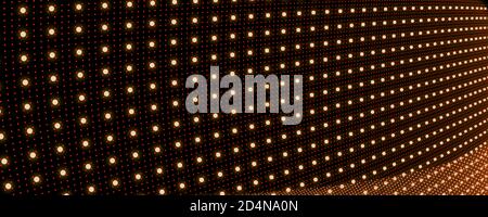 Partikel Luxus Hintergrund. Digitale dynamische Punktwelle. 3D-Rendering. Stockfoto