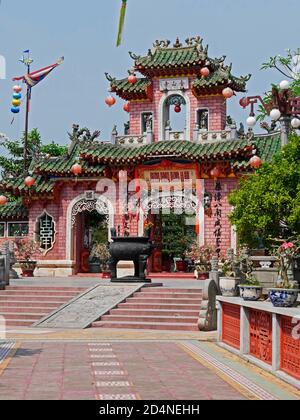 Vietnam, Provinz Quang Nam, Stadt Hoi an, Altstadt, die von der UNESCO zum Weltkulturerbe erklärt wurde, Versammlungshalle der chinesischen Kongregation Hainan, Phuoc Ki Stockfoto