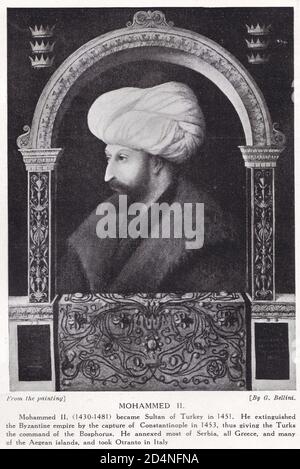 Mohammed II 1430 - 1481 Stockfoto