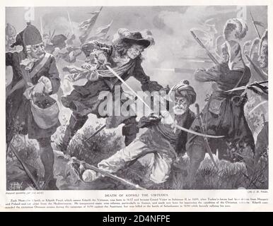 Der Tod von Koprili dem Tugendhaften 1690 Stockfoto