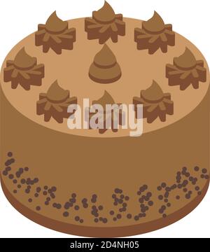 Urlaub kuchen Symbol, isometrische Stil Stock Vektor