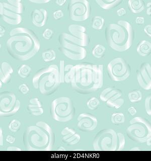 Blauer Farbverlauf formt nahtloses Vektormuster Stock Vektor