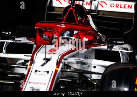 Nurburg, Deutschland. Oktober 2020. Nürburgring, 10 Okt 2020, 07 RÄIKKÖNEN Kimi (FIN), Alfa Romeo Racing ORLEN C39, Aktion während der Formel 1 Aramco Grosser Preis der Eifel 2020, Eifel Grand Prix, vom 9. Bis 11. Oktober 2020 auf dem N.rburgring, in N.rburg, Deutschland - Foto Xavi Bonilla DPPI während der Formel 1 Aramco Grosser Preis der Eifel 2020, Grand Prix Eifel - Formel 1 Meisterschaft - Credit: LM Credit: LPS/ZUMA Wire/Alamy Live News Stockfoto