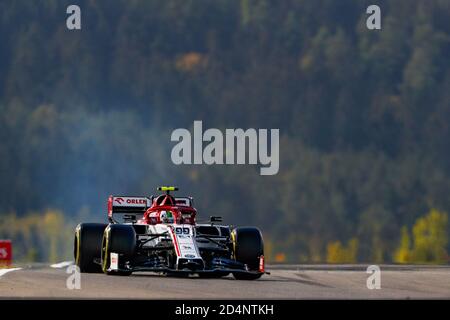 Nurburg, Deutschland. Oktober 2020. Nürburgring, 10 Okt 2020, 99 GIOVINAZZI Antonio (ita), Alfa Romeo Racing ORLEN C39, Aktion während der Formel 1 Aramco Grosser Preis der Eifel 2020, Eifel Grand Prix, vom 9. Bis 11. Oktober 2020 auf dem N.rburgring, in N.rburg, Deutschland - Foto Antonin Vincent DPPI während der Formel 1 Aramco Grosser Preis der Eifel 2020, Eifel Grand Prix - Formel 1 Meisterschaft - Credit: LM Credit: LPS/ZUMA Wire/Alamy Live News Stockfoto