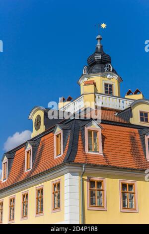 Turm des Schlosses Belvedere in Weimar, Deutschland Stockfoto