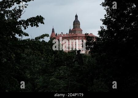 Walbrzych, Polen - 18. Juli 2020: Schloss Ksiaz, das größte Schloss in Schlesien. Schlossmuseum Stockfoto