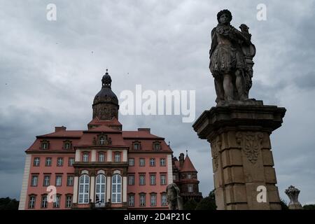 Walbrzych, Polen - 18. Juli 2020: Schloss Ksiaz, das größte Schloss in Schlesien. Schlossmuseum Stockfoto