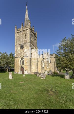 St. Giles Kirche, Sidbury, in der Nähe von Sidmouth, Devon, Großbritannien Stockfoto