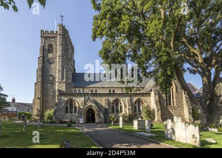 St. Giles and Saint Nicholas Parish Church, in Sidmouth, Devon, Großbritannien Stockfoto