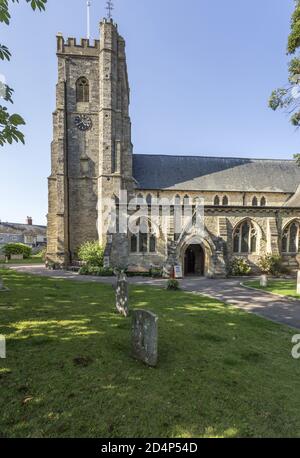 St. Giles and Saint Nicholas Parish Church, in Sidmouth, Devon, Großbritannien Stockfoto