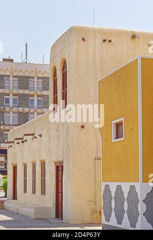 Traditionelle alte Stil adobe Haus in Kuwait Stockfoto