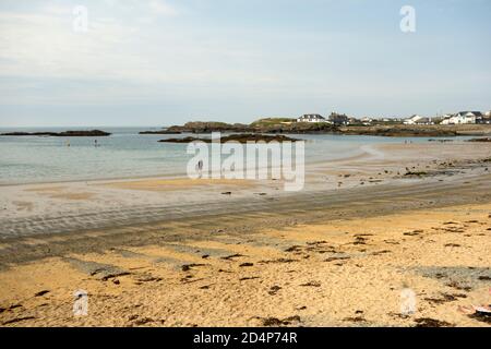 Trearddur Bay Beach auf der Isle of Anglesey Wales Großbritannien Stockfoto