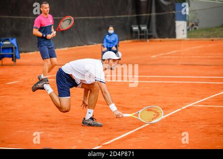 Omilav Brkic - Marcelo Arevalo während ATP Challenger 125 - Internazionali Emilia Romagna, Tennis Internationals, parma, Italien, 09 Okt 2020 Credit: Lm Stockfoto