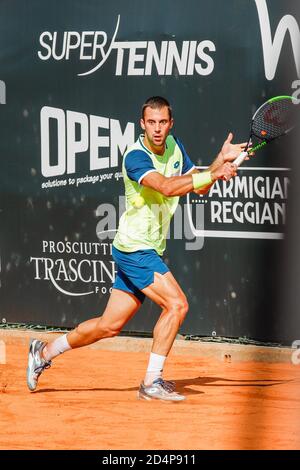 Parma, Italien. 9. Okt, 2020. parma, Italien, 09 Okt 2020, Laslo Djere während ATP Challenger 125 - Internazionali Emilia Romagna - Tennis Internationals - Credit: LM/Roberta Corradin Credit: Roberta Corradin/LPS/ZUMA Wire/Alamy Live News Stockfoto