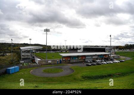 10. Oktober 2020; Sixfields Stadium, Northampton, East Midlands, England; English Football League One, Northampton Town gegen Peterborough United; Gesamtansicht des Stadions. Stockfoto