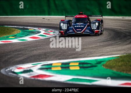 Monza, Italien. Oktober 2020. 22 Hanson Phil (gbr), Albuquerque Filipe (prt), United Autosport, Oreca 07 Gibson, Aktion während der 4 Stunden von Monza 2020, 4. Lauf der europäischen Le Mans-Serie 2020, vom 9. Bis 11. Oktober 2020 auf dem Autodromo Nazionale di Monza, Italien - Foto Thomas Fenetre / DPPI Kredit: Lm/DPPI/Thomas Fenetre/Alamy Live News Stockfoto