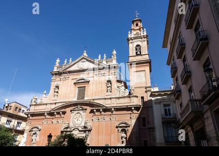 Iglesia de Santo Tomas y San Felipe Neri, Kirche St. Thomas und St. Felipe Neri Valencia Spanien Stockfoto