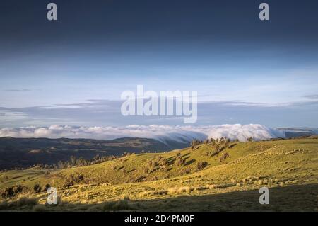 Wolkenformationen über den Simien-Bergen in Äthiopien Stockfoto