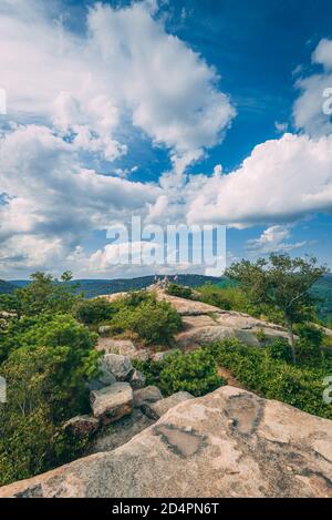 Blick von Popolopen Torne, in der Nähe von Fort Montgomery, im Hudson Valley, New York Stockfoto