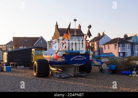 Aldeburgh Buche Szene Stockfoto